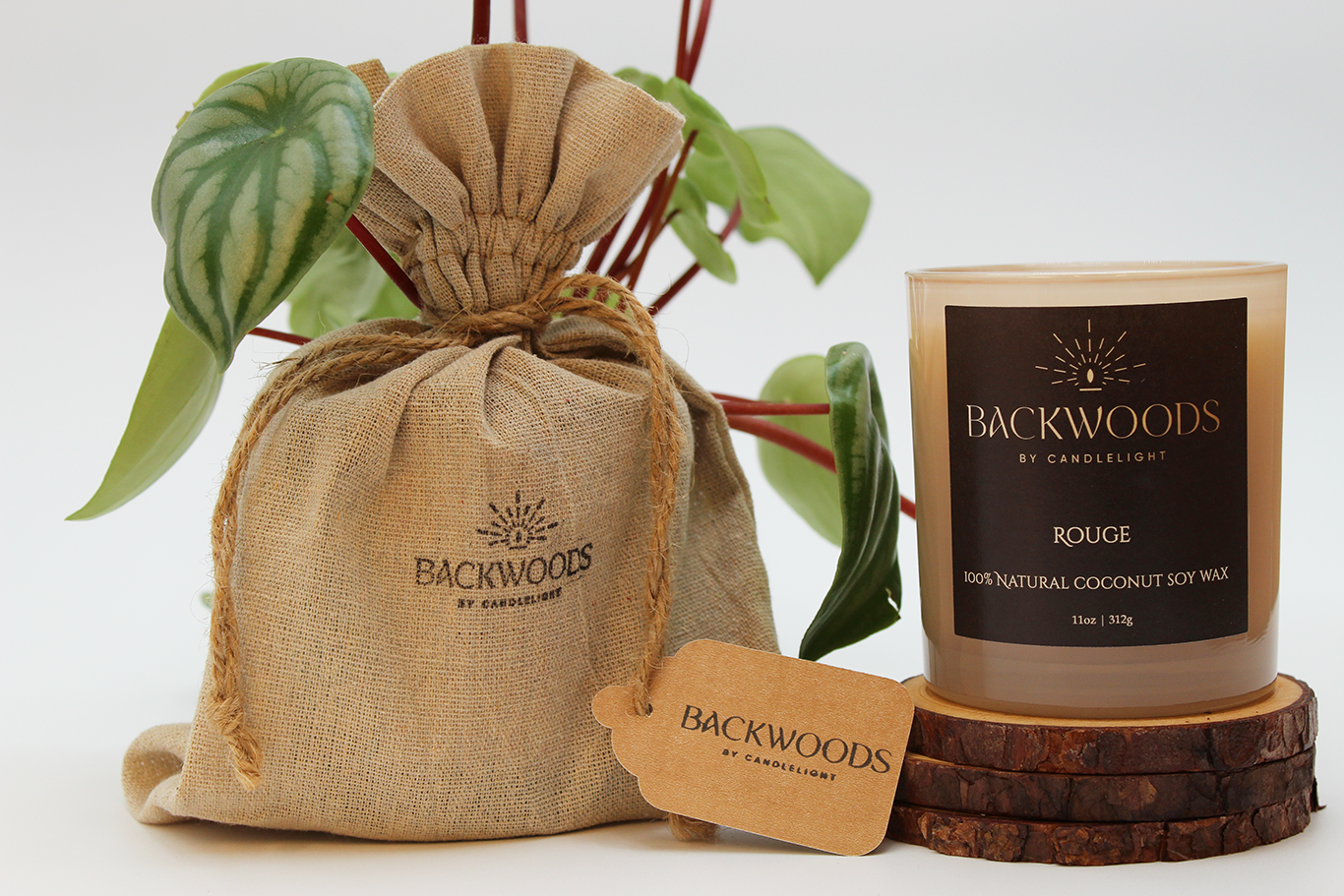 Rouge Wooden Wick Candle