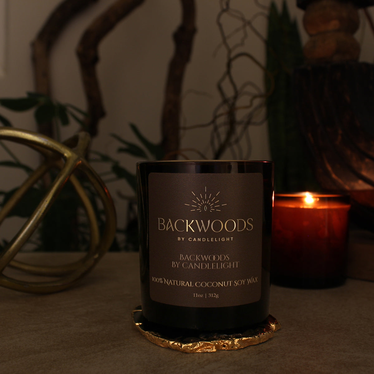 Backwoods By Candlelight  All Natural Wooden Wick Candle