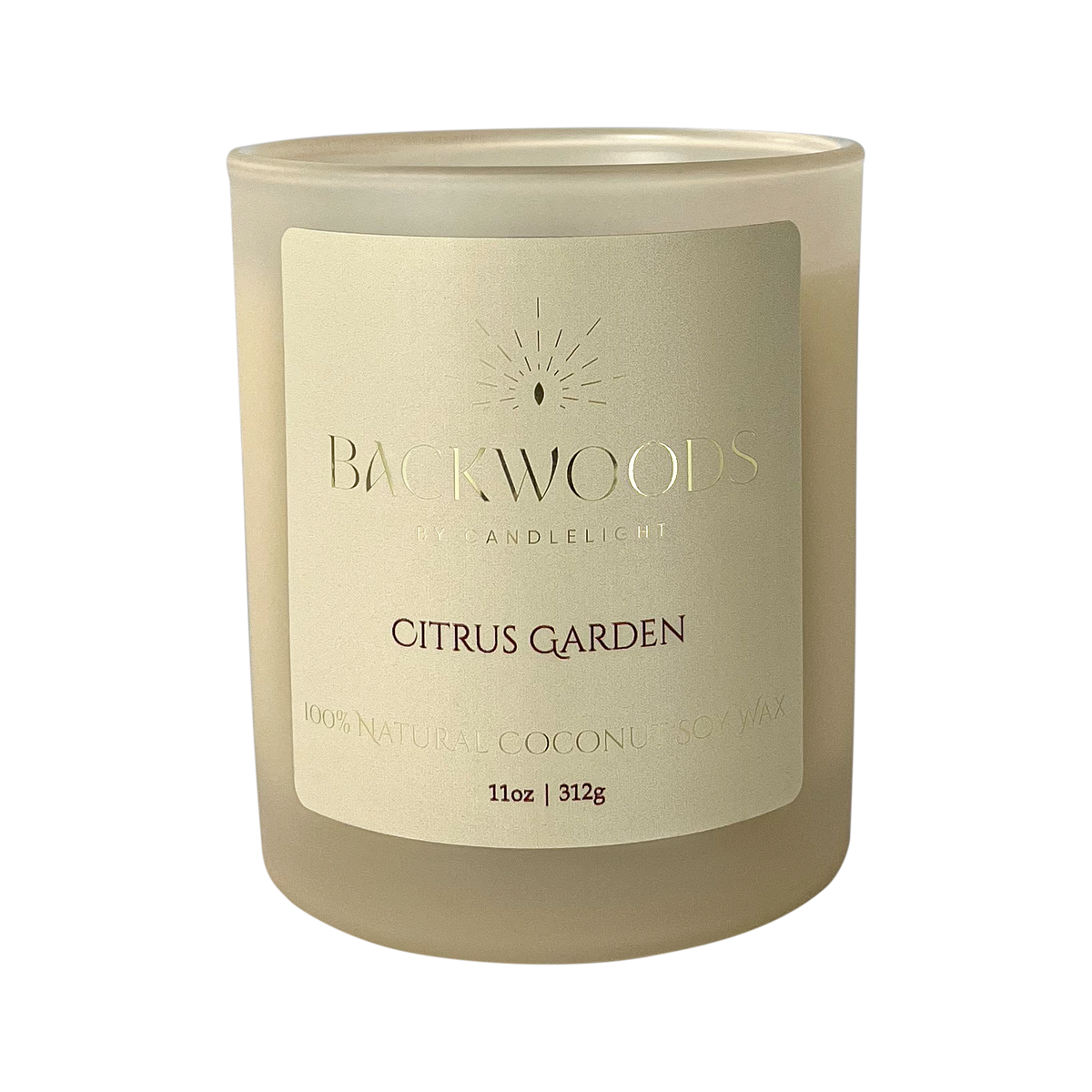 Citrus Garden All Natural Wooden Wick Candle