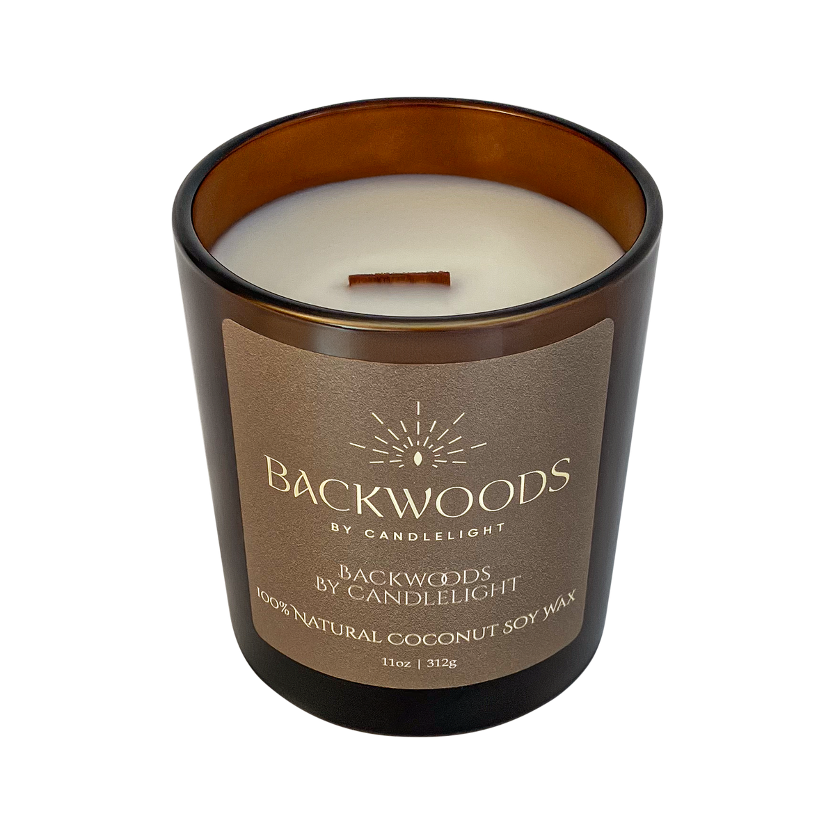 Backwoods By Candlelight  All Natural Wooden Wick Candle