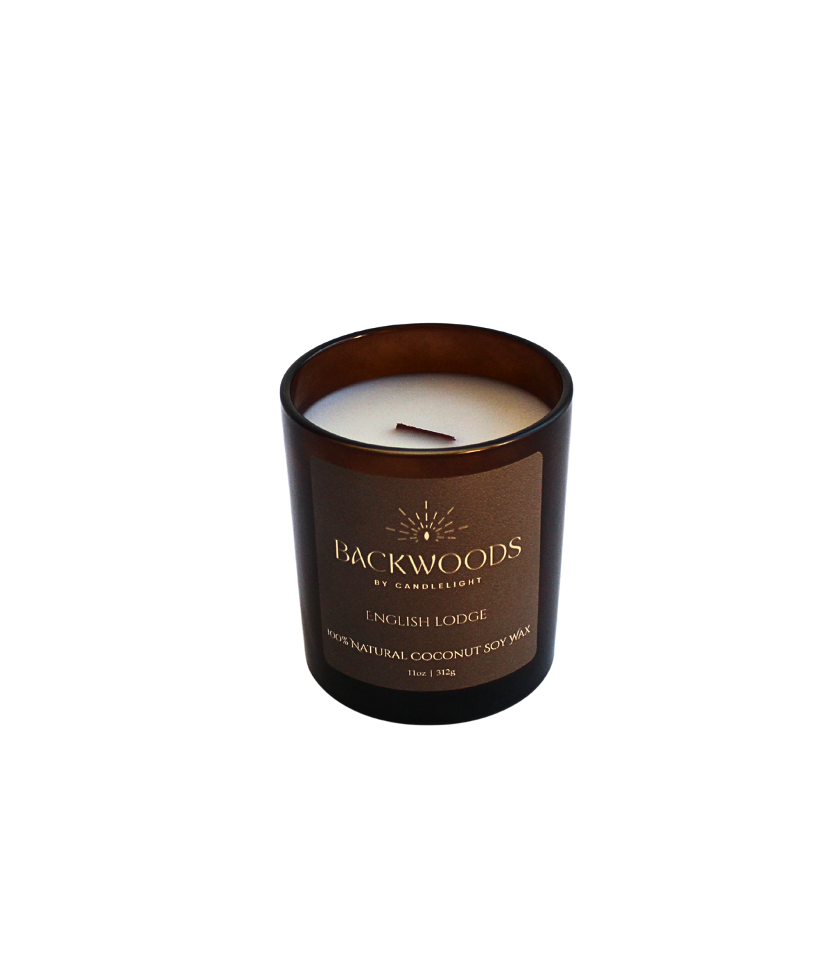 English Lodge All Natural Wooden Wick Candle
