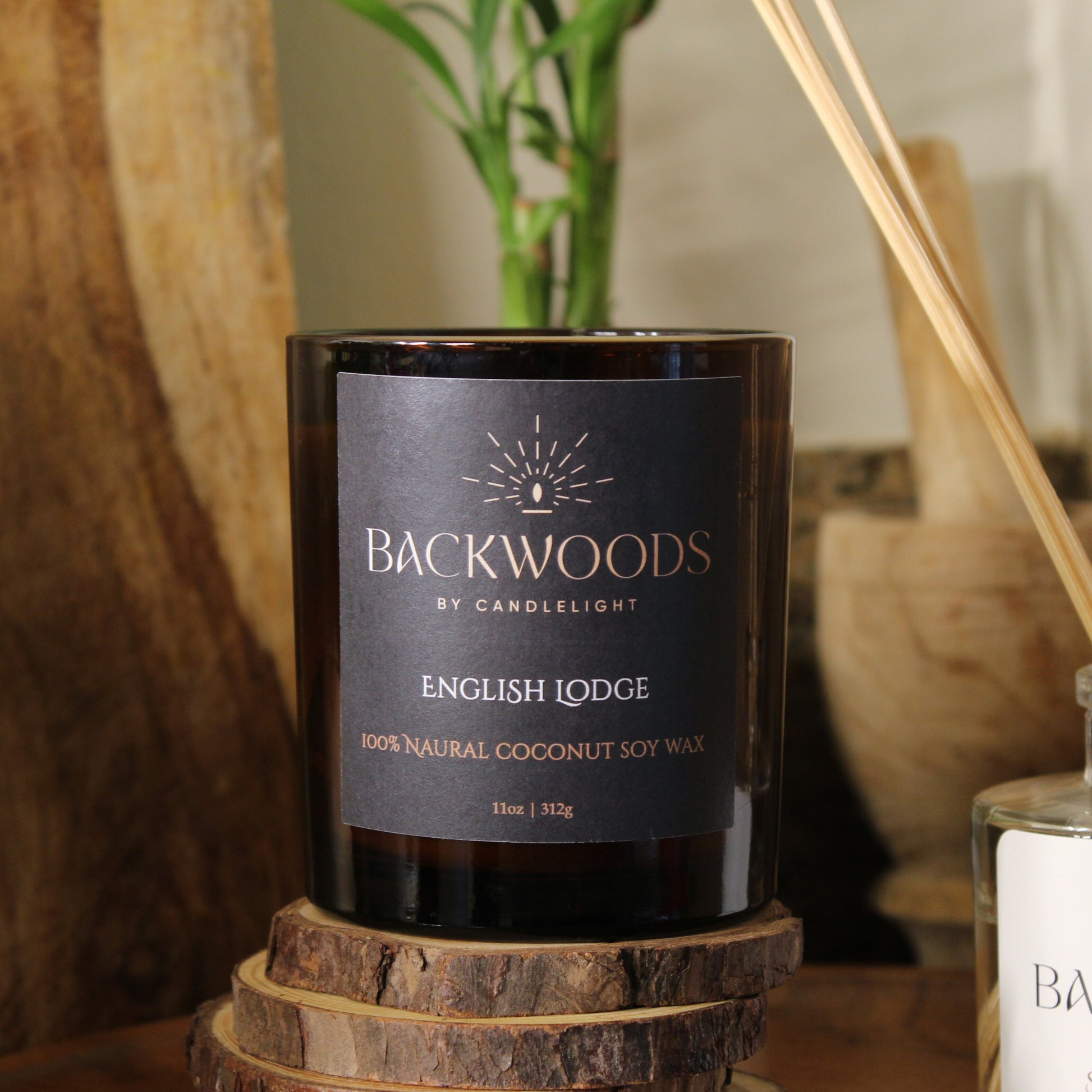Backwoods By Candlelight wooden wick all natural candle. 