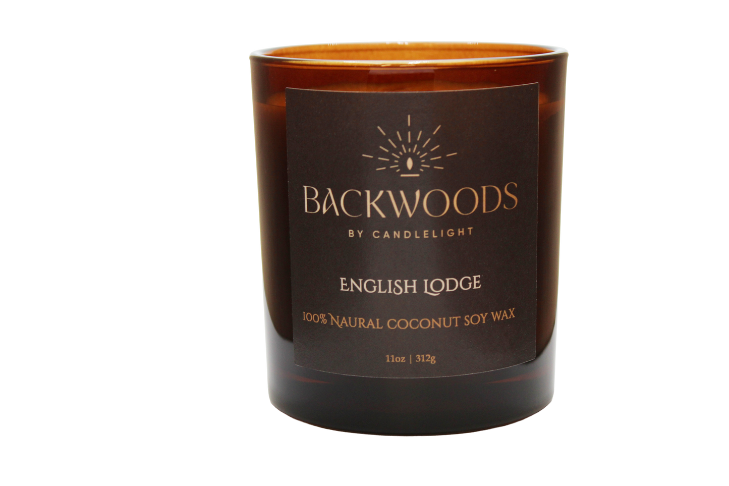 English Lodge Wooden Wick Candle
