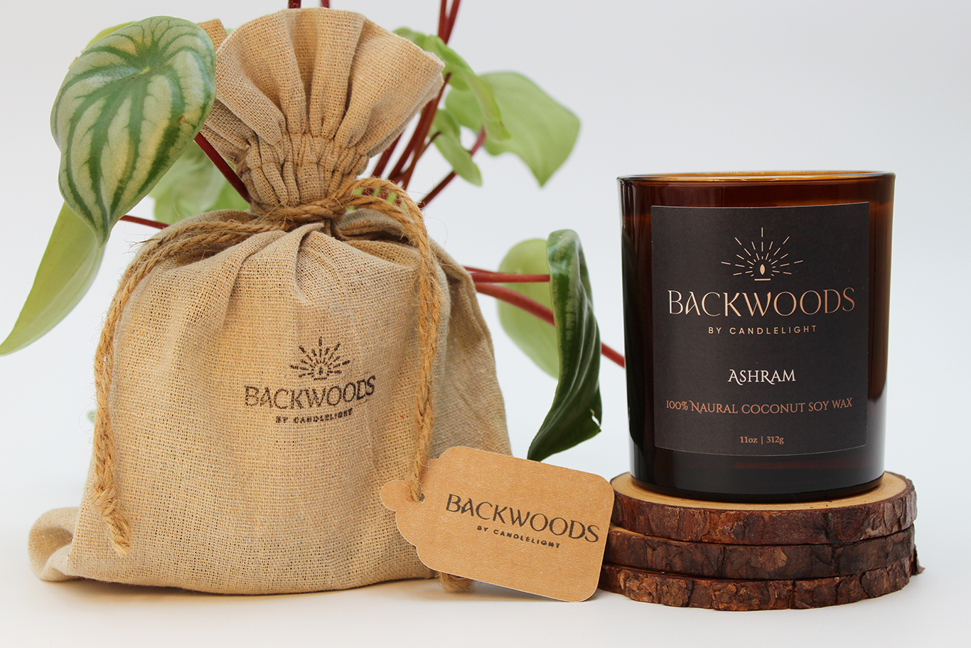 Ashram Wooden Wick Candle