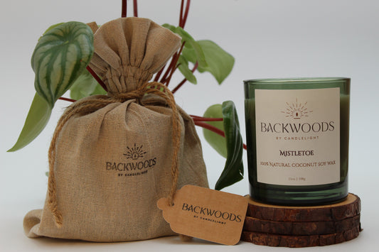 Mistletoe Wooden Wick Candle - Seasonal Scent
