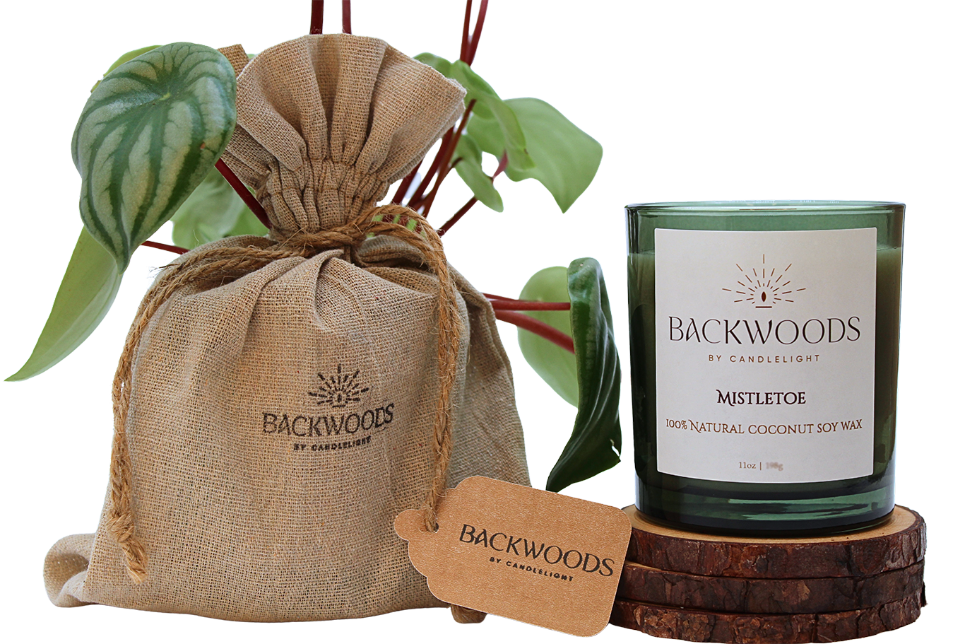 Mistletoe All Natural Wooden Wick Candle - Seasonal Scent