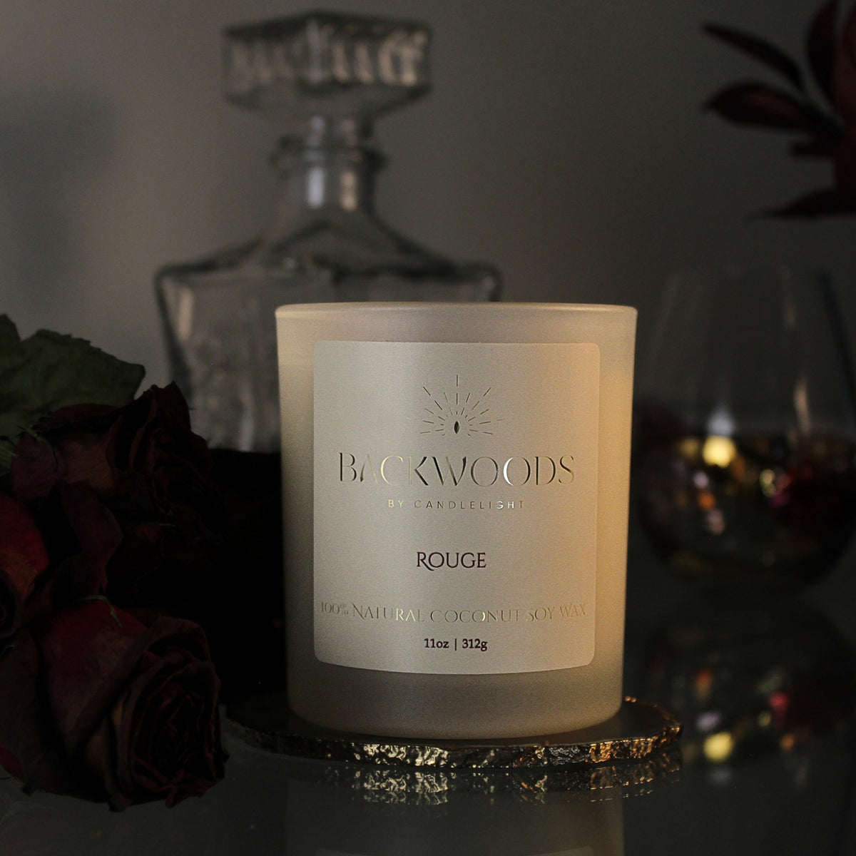 Rouge All Natural Wooden Wick Candle