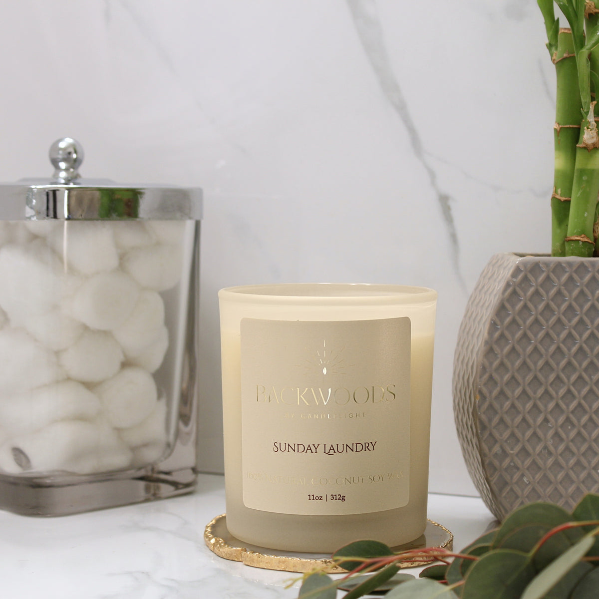 Sunday Laundry All Natural Wooden Wick Candle