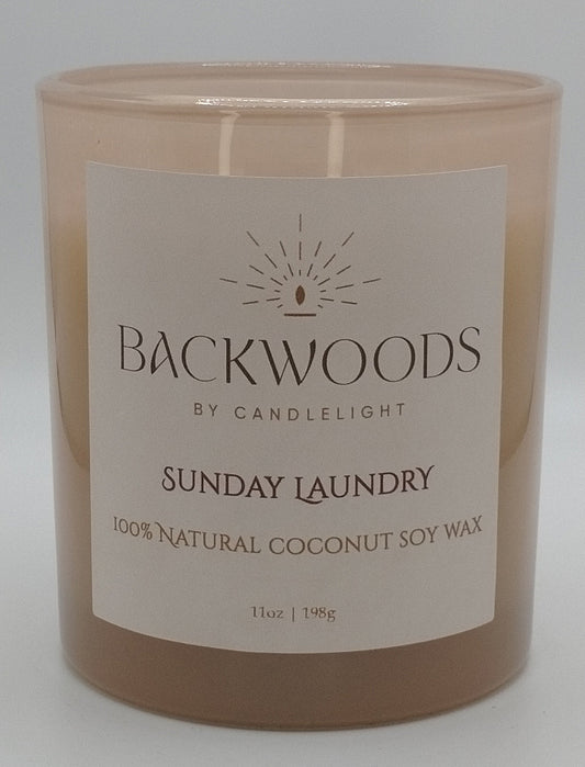Sunday Laundry Candle Wooden Wick Candle